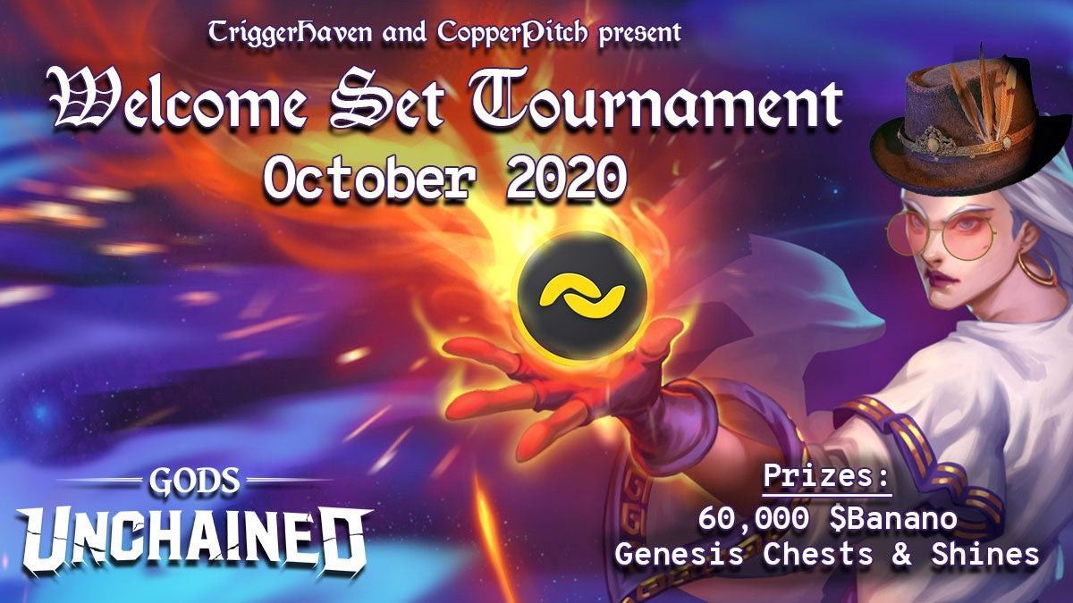 Gods Unchained Welcome Set Tournament Announcement (60k BANANO prize pool!)