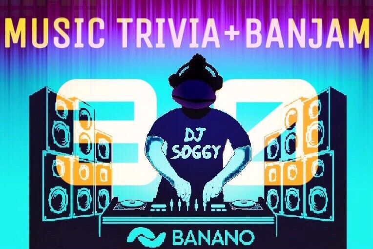 BANANO Party this Sunday! BAN-Jam feat. Free Crypto, Music Trivia, Games, Quizzes & more!